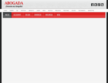 Tablet Screenshot of abogada.com